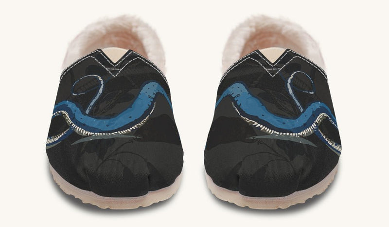 Blue Snake Black Winter Casual Shoes - Jaded Lament