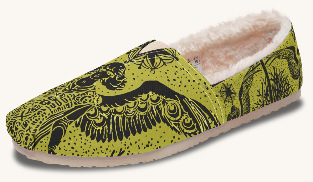 Call Upon the Star Green Black Winter Casual Shoes - Jaded Lament