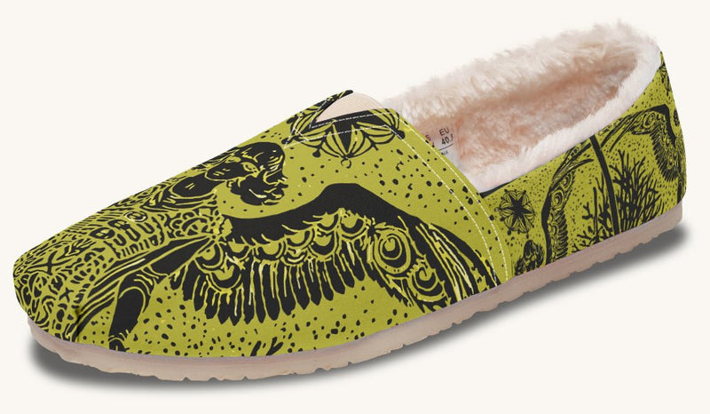 Call Upon the Star Green Black Winter Casual Shoes - Jaded Lament