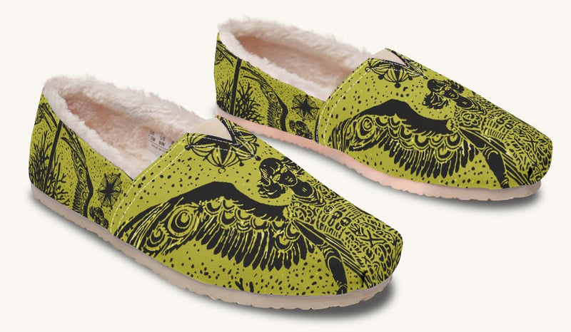 Call Upon the Star Green Black Winter Casual Shoes - Jaded Lament