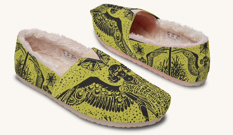 Call Upon the Star Green Black Winter Casual Shoes - Jaded Lament