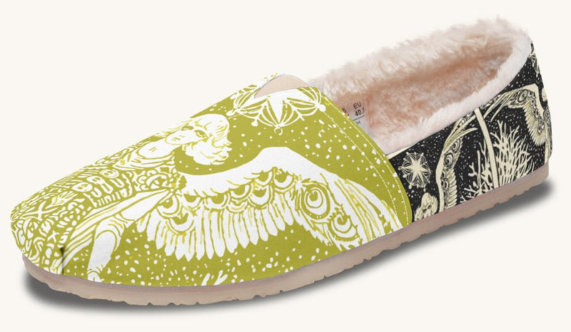 Call Upon the Star Green White Winter Casual Shoes - Jaded Lament