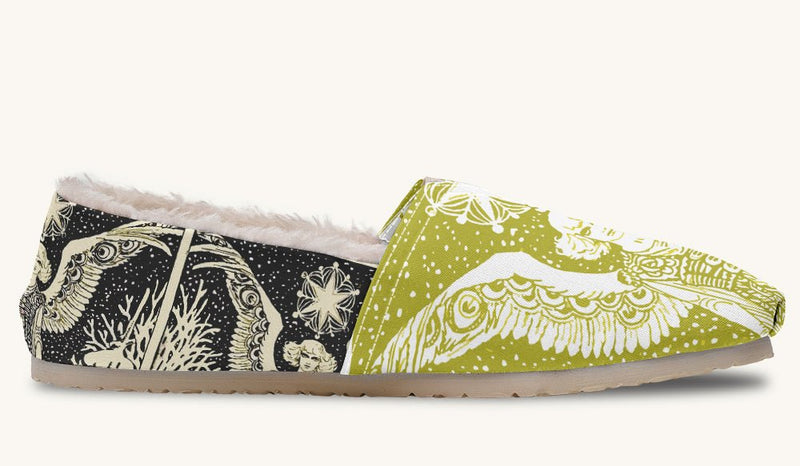 Call Upon the Star Green White Winter Casual Shoes - Jaded Lament