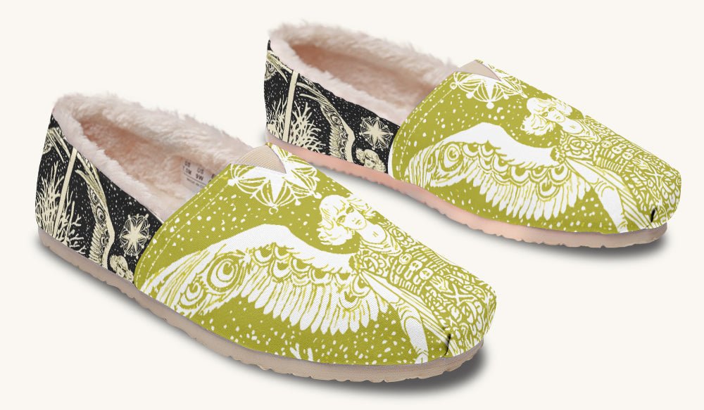 Call Upon the Star Green White Winter Casual Shoes - Jaded Lament