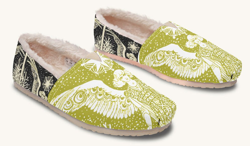Call Upon the Star Green White Winter Casual Shoes - Jaded Lament