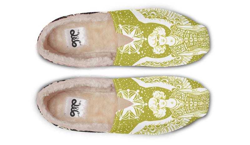 Call Upon the Star Green White Winter Casual Shoes - Jaded Lament