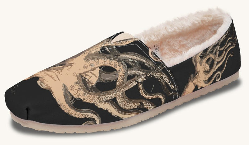 Kraken Unleashed Black Winter Casual Shoes - Jaded Lament