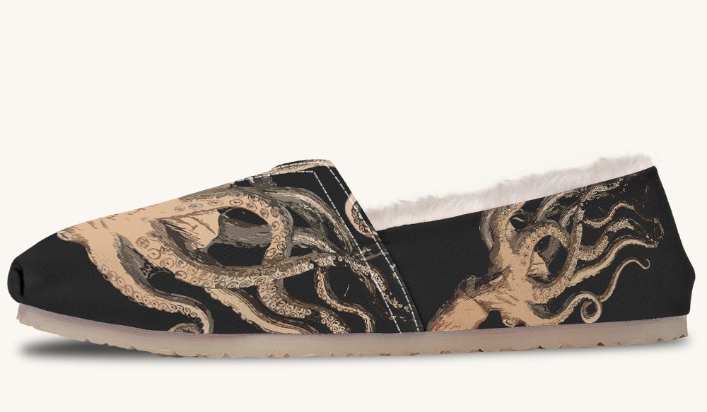 Kraken Unleashed Black Winter Casual Shoes - Jaded Lament
