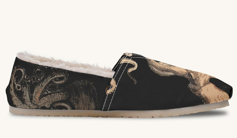 Kraken Unleashed Black Winter Casual Shoes - Jaded Lament