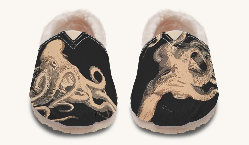 Kraken Unleashed Black Winter Casual Shoes - Jaded Lament