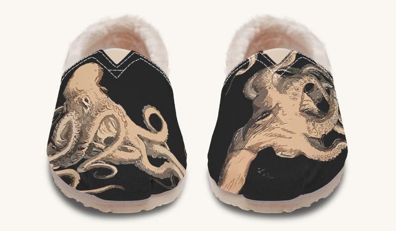 Kraken Unleashed Black Winter Casual Shoes - Jaded Lament