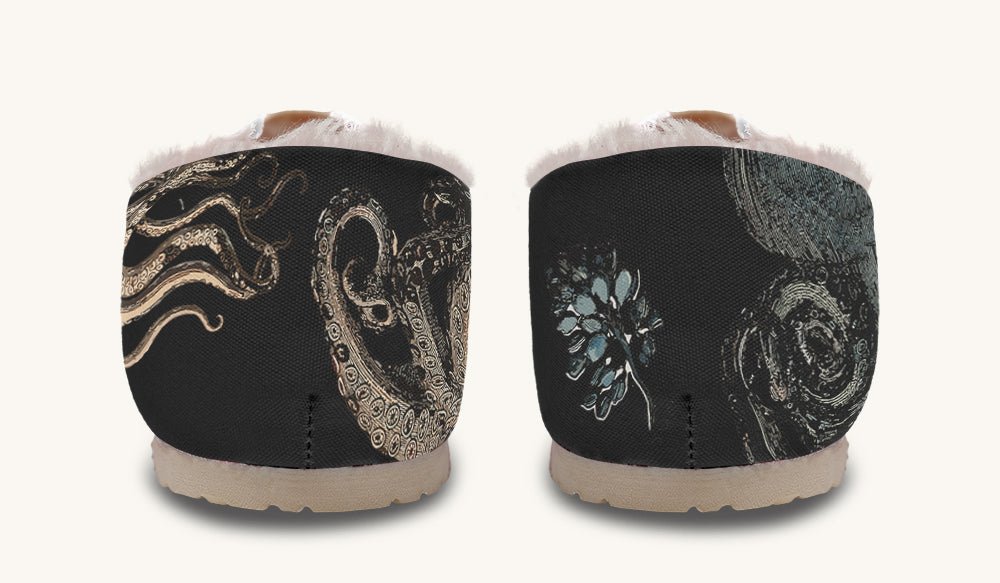 Kraken Unleashed Black Winter Casual Shoes - Jaded Lament