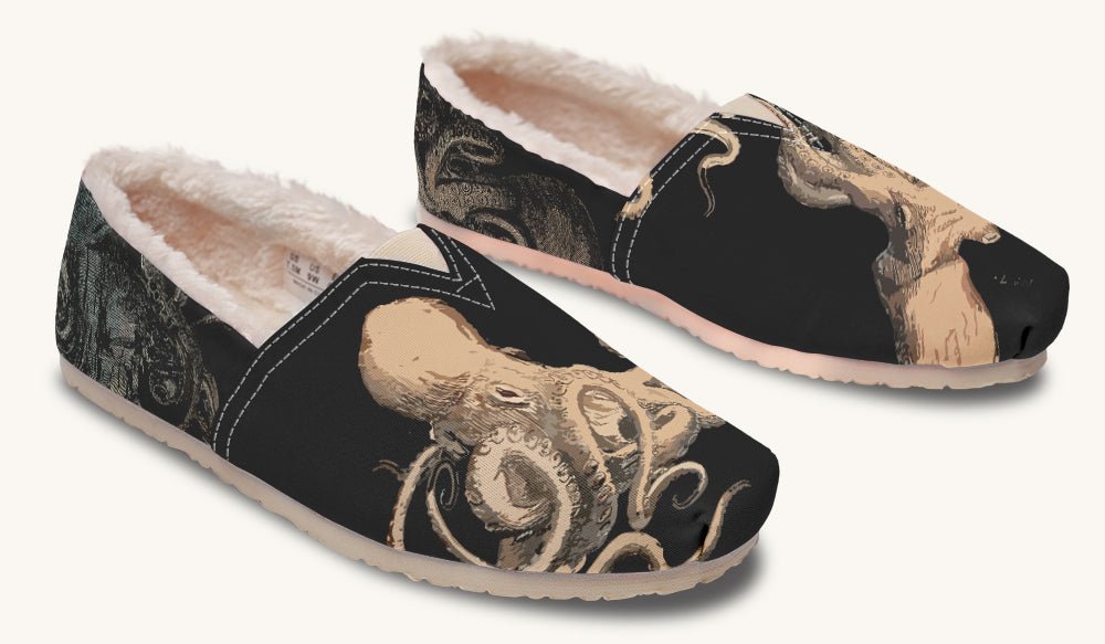 Kraken Unleashed Black Winter Casual Shoes - Jaded Lament