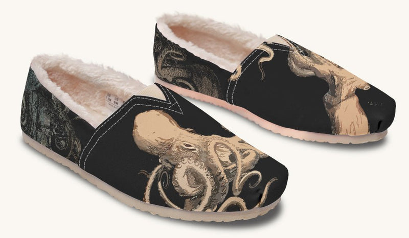 Kraken Unleashed Black Winter Casual Shoes - Jaded Lament