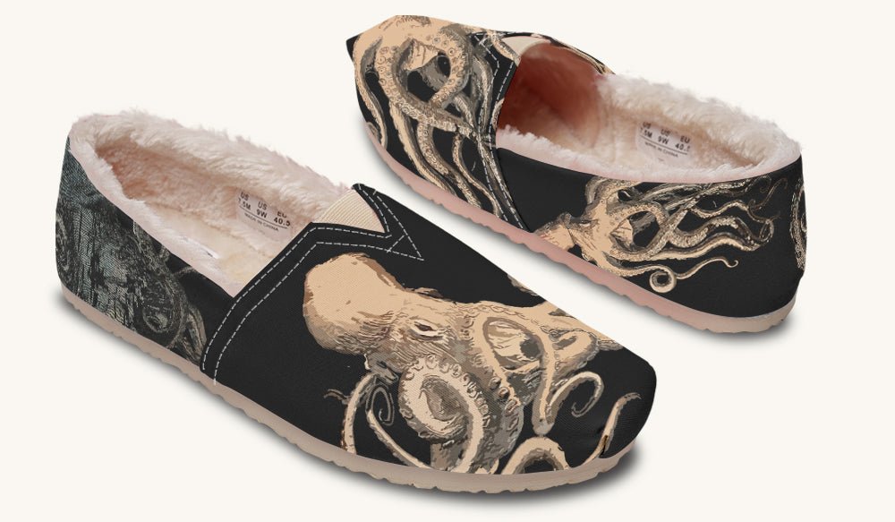 Kraken Unleashed Black Winter Casual Shoes - Jaded Lament