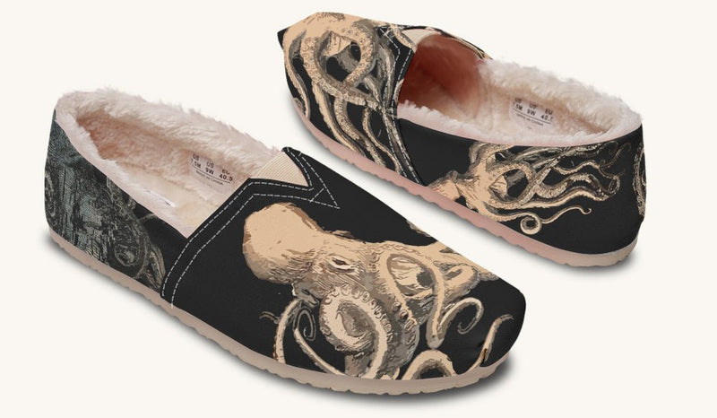 Kraken Unleashed Black Winter Casual Shoes - Jaded Lament