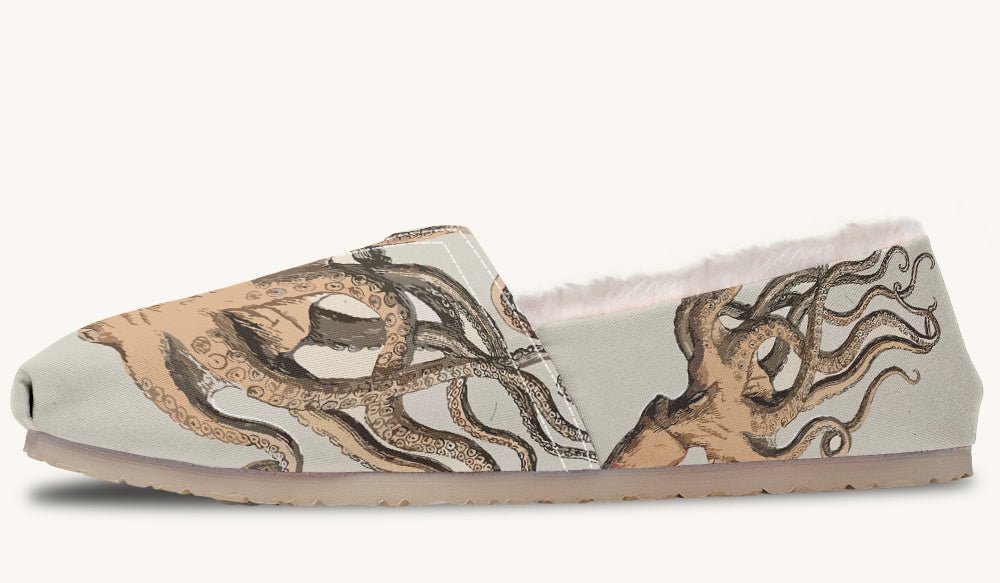 Kraken Unleashed Light Brown Winter Casual Shoes - Jaded Lament