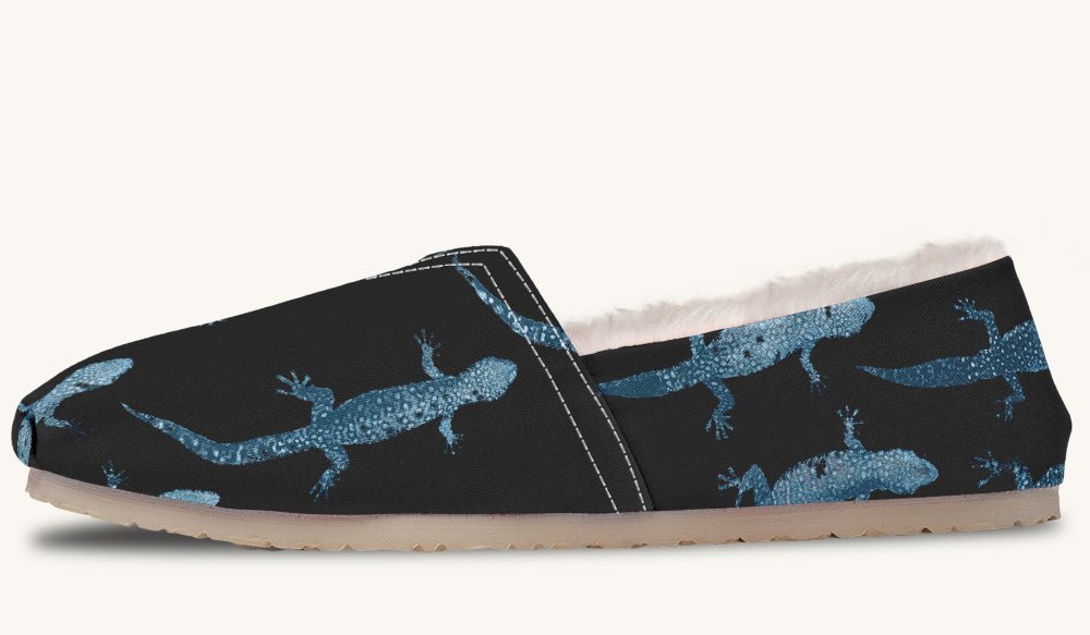 March of the Lizards Blue Black Winter Casual Shoes - Jaded Lament