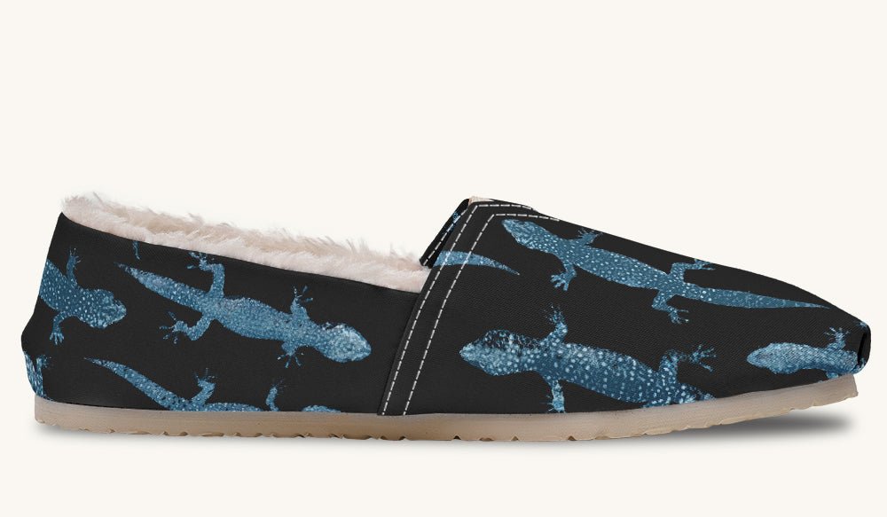 March of the Lizards Blue Black Winter Casual Shoes - Jaded Lament