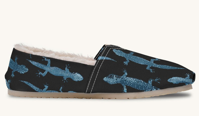 March of the Lizards Blue Black Winter Casual Shoes - Jaded Lament