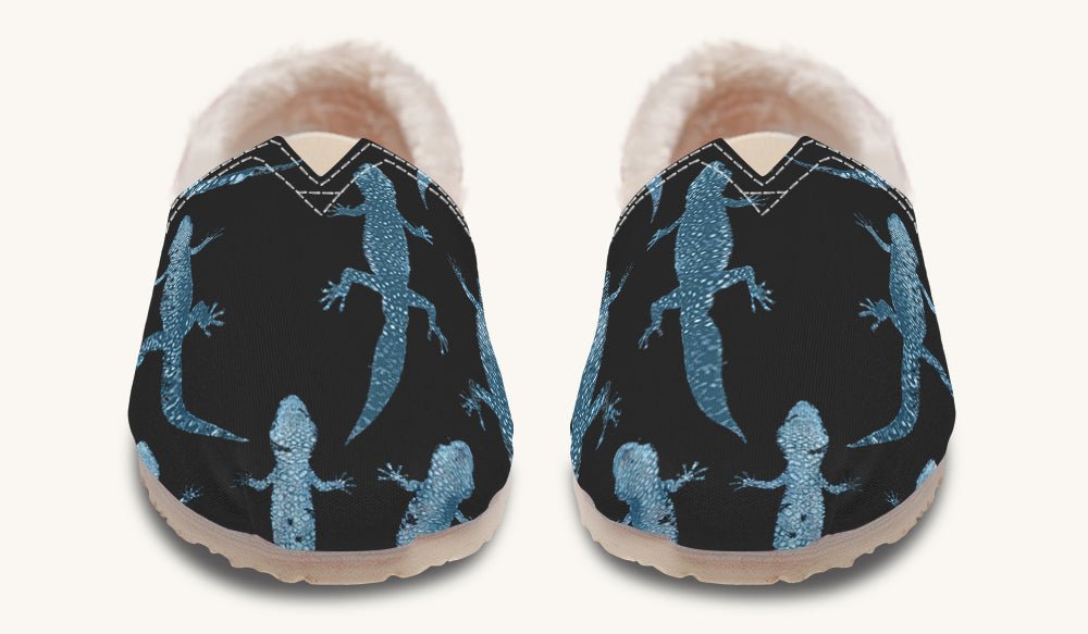March of the Lizards Blue Black Winter Casual Shoes - Jaded Lament