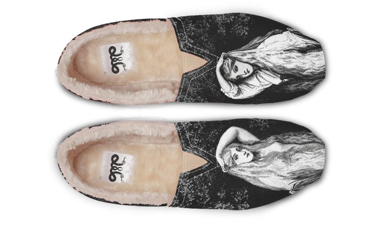 She Watched The Bones Sink Black Winter Casual Shoes - Jaded Lament