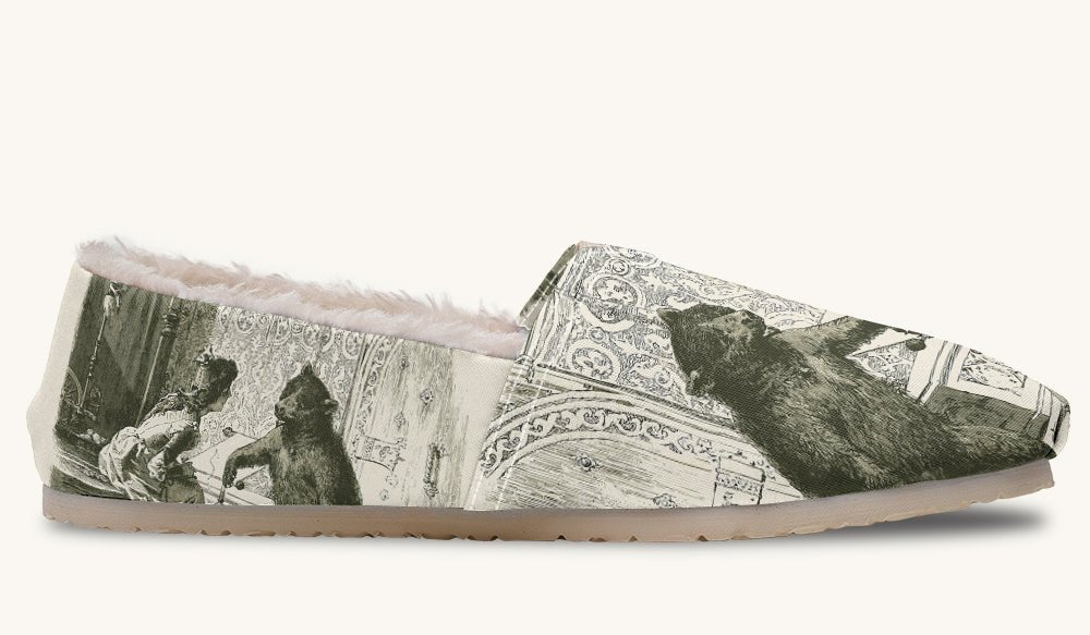 The Bear Shall Be Thy Choice Cream Winter Casual Shoes - Jaded Lament