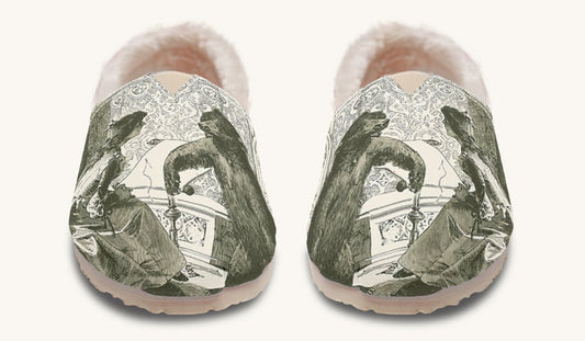 The Bear Shall Be Thy Choice Cream Winter Casual Shoes - Jaded Lament