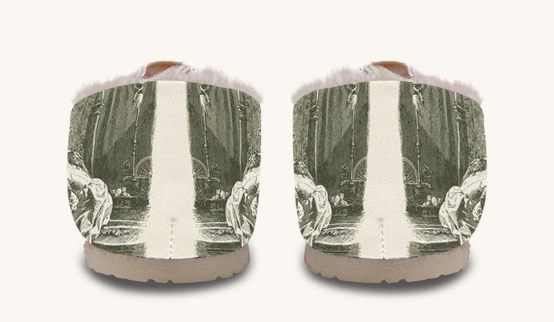 The Bear Shall Be Thy Choice Cream Winter Casual Shoes - Jaded Lament