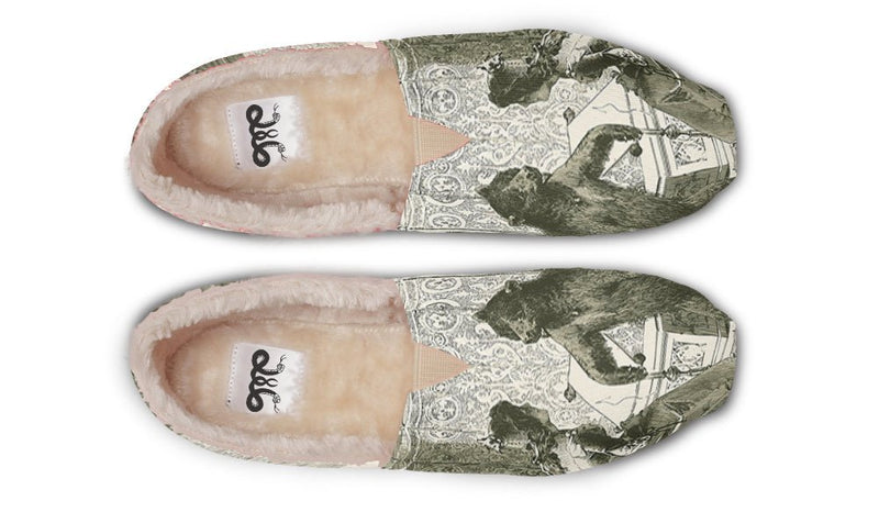 The Bear Shall Be Thy Choice Cream Winter Casual Shoes - Jaded Lament