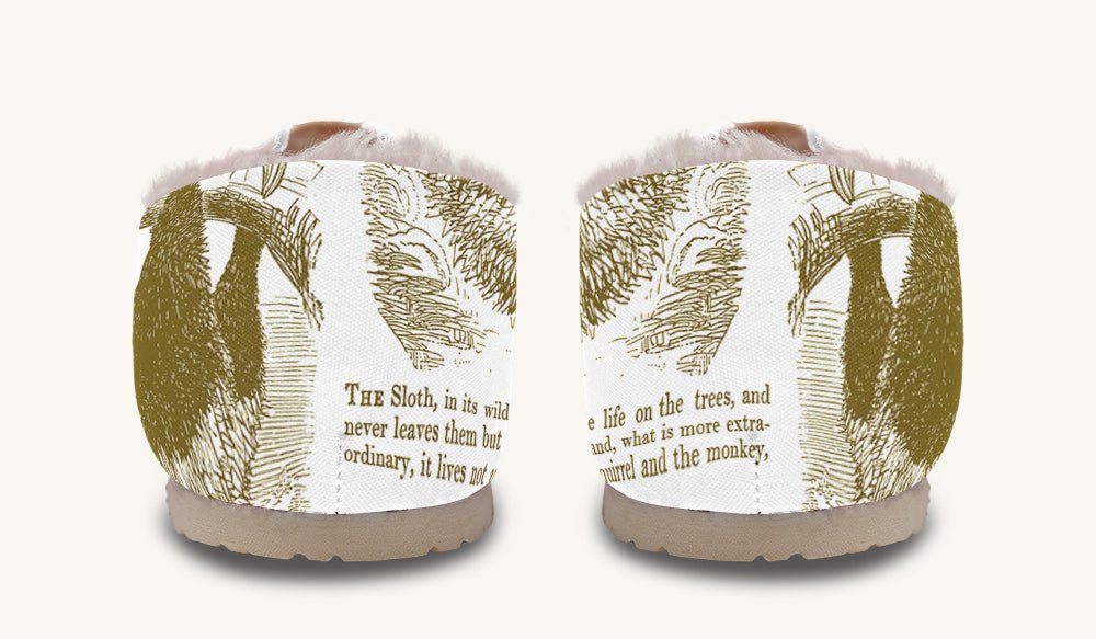 The Sloth Stays Brown White Winter Casual Shoes - Jaded Lament