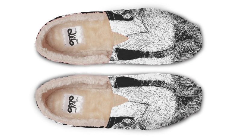 The Sloth Stays White Black Winter Casual Shoes - Jaded Lament