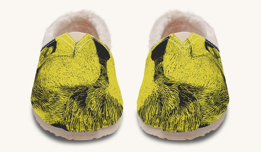 The Sloth Stays Yellow Black Winter Casual Shoes - Jaded Lament